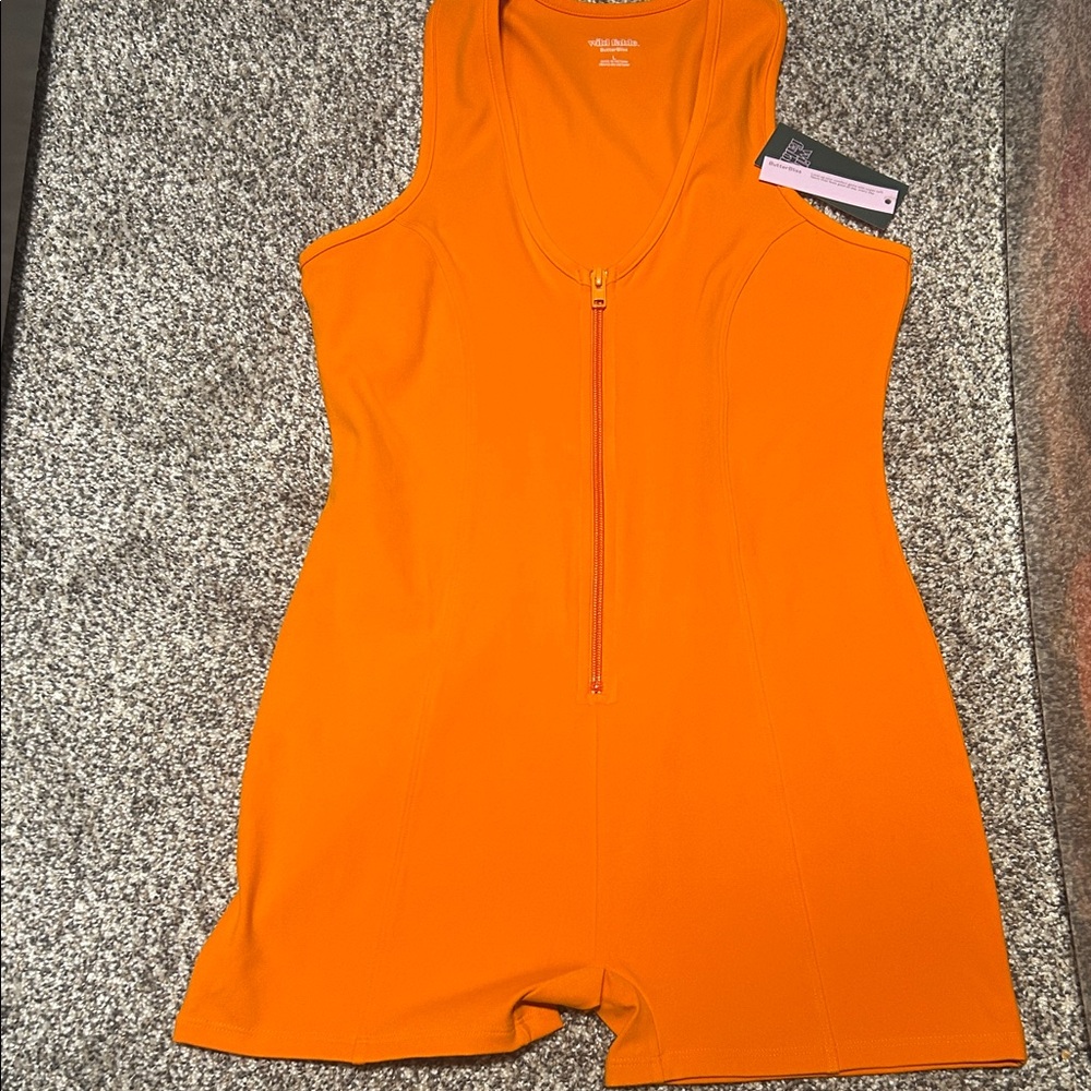 New Wild Fable Orange Bodysuit / Romper